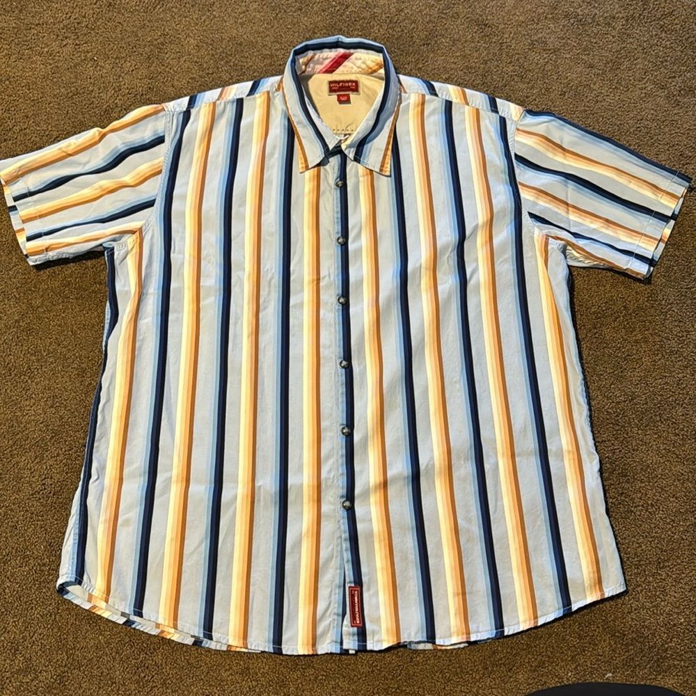 Hilfiger Red Label Denim Striped Shirt